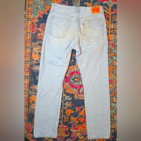 Levi's 501 150th Anniversary Jeans with Distressed/ Patched Knee - Picture 4 of 6